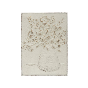 Embossed Floral Wall Decor