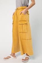 Load image into Gallery viewer, Yellow Mineral Wash Cotton Pants
