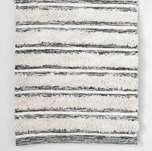 Load image into Gallery viewer, Grey/White Striped Rug
