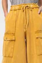 Load image into Gallery viewer, Yellow Mineral Wash Cotton Pants
