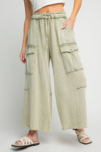 Load image into Gallery viewer, Faded Sage Mineral Wash Pants
