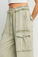 Load image into Gallery viewer, Faded Sage Mineral Wash Pants
