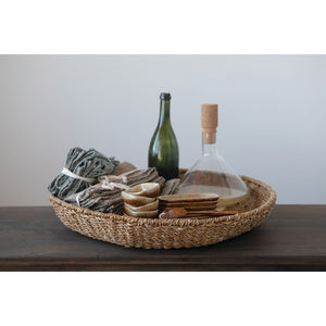 Serving Tray-Round Seagrass