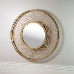 Mirror- Round Bamboo